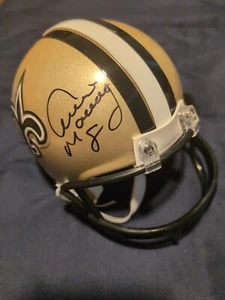 ARCHIE MANNING NEW ORLEANS SAINTS SIGNED Mini HELMET PSA DNA COA - Picture 1 of 3