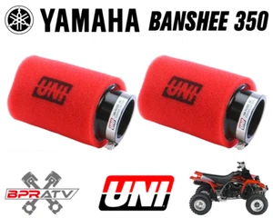 Yamaha Banshee UNI FOAM Keihin PWK 33 34 35 35mm Carbs Air Filter Pods Set Pair - Picture 1 of 12