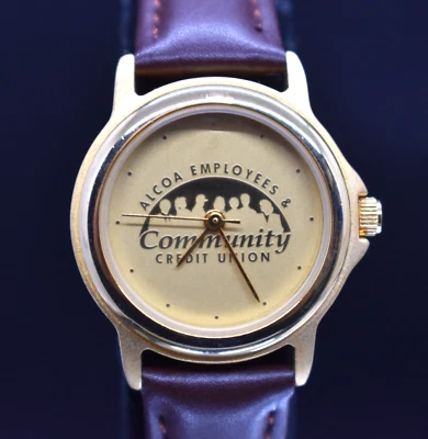 Reloj De Colección ALCOA Empleados y Cooperativa de Crédito Comunitaria Tennessee BATERÍA Y CORREA NUEVA Foto 1 de 4