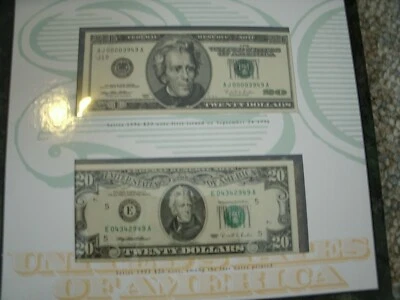 Twenty Dollar $20 Premium Historical Portfolio Set 1995 + 1996 - Image 1 of 4