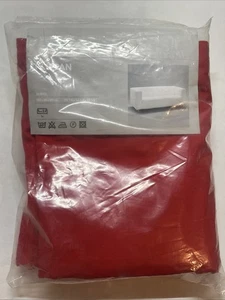 NEW IKEA KLIPPAN Cover Loveseat Sofa Vissle Red Orange Poly Slipcover 302.788.50 - Picture 1 of 4