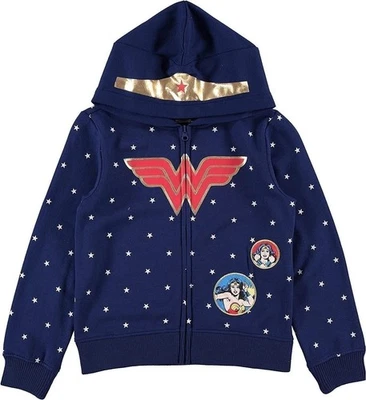 Sudadera con Capucha Mighty Fine Girls Wonder Woman - Wonder Woman Juegos con disfraces Sudadera con Capucha con Cremallera... Foto 1 de 4