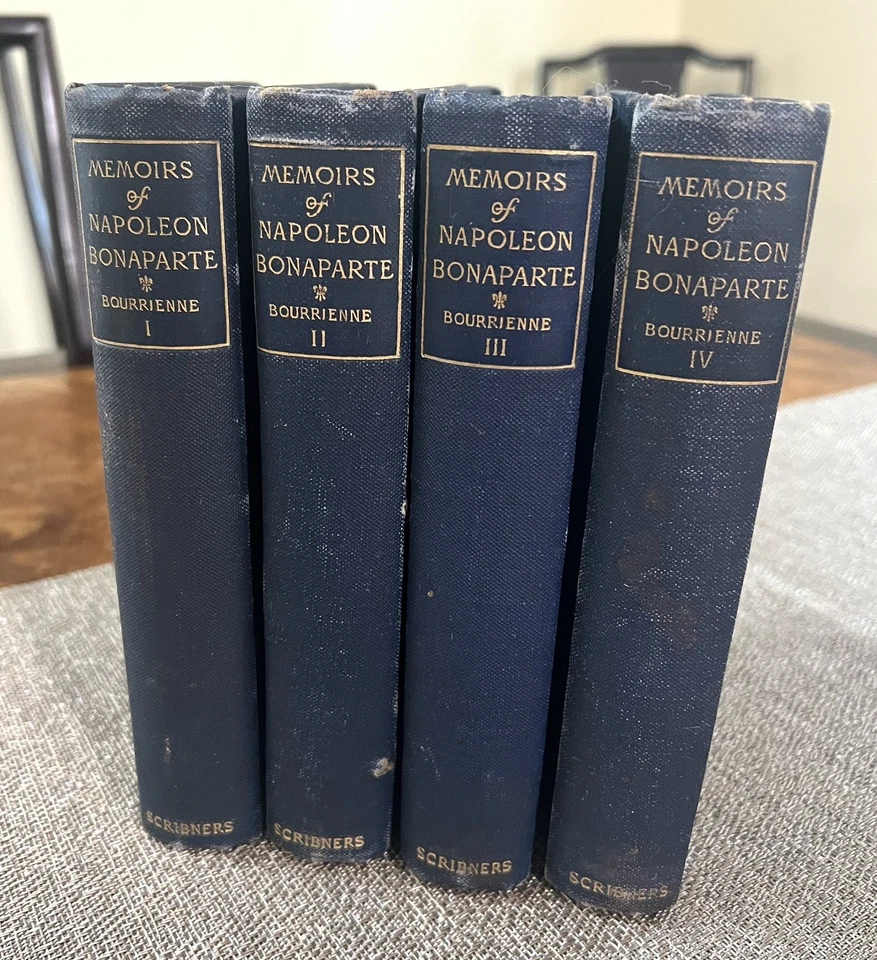 1891, Memoirs of Napoleon Bonapart, Complete 4 Vol. Set, Illustrated, VGC ￼ Foto 1 de 4