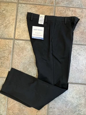 Nuevo-32x32 Pantalones Dockers Para Hombre Fácil Caqui Calce Recto Elastizados Negros 1354 Foto 1 de 4