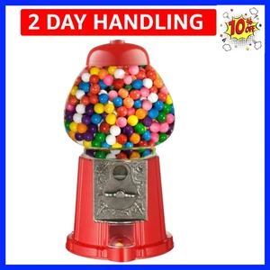 NEU US 15" Vintage Süßigkeiten Kaugummiautomat & Bank mit Ständer Metallfuß Glaskugel - Bild 1 von 8