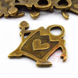 Alice im Wunderland Spielkarte - 2/5/10 antike Bronze 29 mm Charms BC5816 - Bild 1 von 2