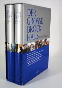 Der Grosse Brockhaus Lexikon 2 Bände ADAC Nachschlagewerk Wissen + CD ROM Atlas - Bild 1 von 24