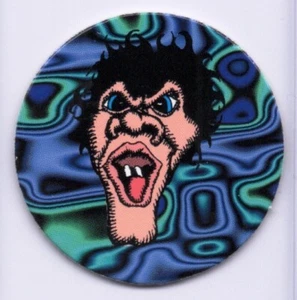 Vintage Monster Man Face POG Cardboard 1990s Blank Back - Picture 1 of 1