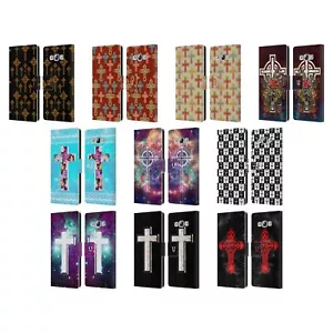HEAD CASE DESIGNS CROSS PRINTS LEATHER BOOK WALLET CASE FOR SAMSUNG PHONES 3 - Picture 1 of 16