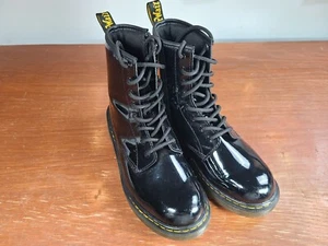 Stivali Dr Martens Jadon uomo taglia 5 M donna taglia 6,5 pelle nero stivali zip doc - Foto 1 di 10