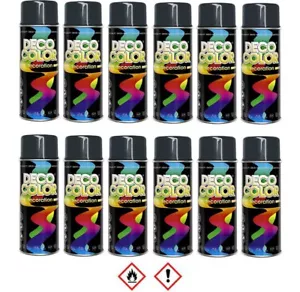 12er Sparpack 400ml RAL 7016 GLANZ Lackspray Sprühlack Lack Farbe Anthrazit grau - Bild 1 von 2
