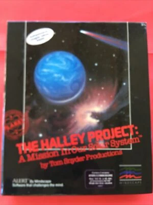 The Halley Project (Atari 800XL/XE, C64, 1985, Mindscape) Tested Game Disk, CIB! - Image 1 of 4
