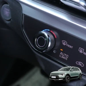 2pcs Black Central Air Condition Control Switch Knob Cover Trim for Kia Niro SG2 - Picture 1 of 6