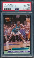 1992 Fleer Ultra Basketball Larry Johnson #21 PSA 10 HORNETS KNICKS GEM MINT