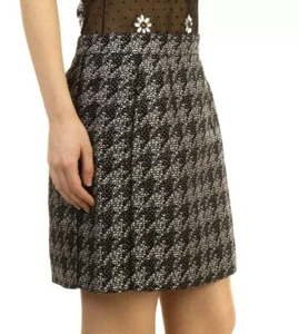 MARC By MARC JACOBS Woven A-line Skirt Size 4 / M Houndstooth Design - Picture 1 of 11