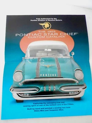 BROCHURE ONLY Franklin Mint 1955 Pontiac Chief Star Catalina Custom - Image 1 of 2