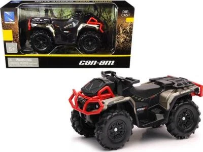Can-Am Outlander XMR 1000R ATV Black and Gold Diecast Model by New Ray - Image 1 of 2
