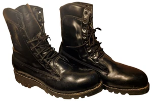 Botas de trabajo Chippewa para hombre punta de acero cuero negro 10D 27424 hechas a mano en EE. UU. - Imagen 1 de 7
