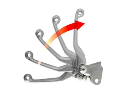 Zeta 4-Finger CNC Pivot Folding Clutch Lever For Kawasaki KX 250 F 450 F 06-16 - Image 1 of 4