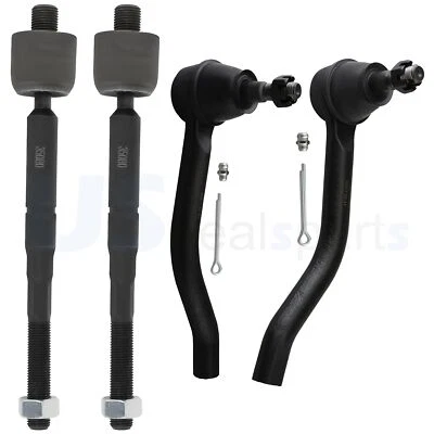 4x Front Inner Outer Tie Rod End For 2016-2019 Nissan Maxima & 2013 Altima Sedan - Image 1 of 4