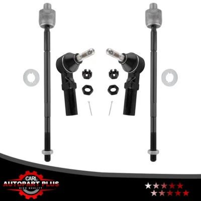 Front Inner Outer Tie Rod Ends for 1991-2001 2002 Saturn SC SL SW Series Camaro - Image 1 of 4