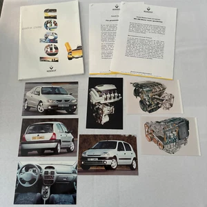 Renault Clio Tech Run Car Pressemappe Prospekt Fotos deutsche Sprache 1999 - Bild 1 von 10