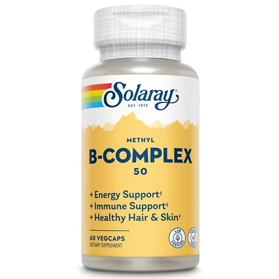 Solaray Methyl B-Complex 50 mg VCápsulas, 60 unidades Foto 1 de 4