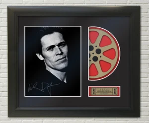 Willem Dafoe framed Reproduction Signature Photo Reel Display - Picture 1 of 4