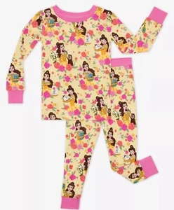 Little Sleepies Disney Princess Belle Two-Piece Pajama Set - 2T - Picture 1 of 3
