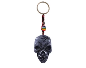 Cráneo Grieta Gótico Hecho a Mano 3D Llavero Macrame Horror Coche Bolso Dije Accesorio - Imagen 1 de 1