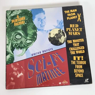 United Artists Sci-Fi Matinee Laserdisc 4 Films Man From Planet X Red Mars It! - Image 1 of 4