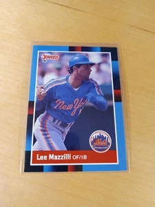 1988 Donruss #614 Lee Mazzilli New York Mets Baseballkarte, Outfielder, 1B. (NM) - Bild 1 von 2
