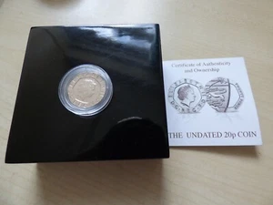 Undated 20p Coin Twenty Pence 2008 Genuine Mule Coin Nice Grade Boxed + COA - Picture 1 of 5