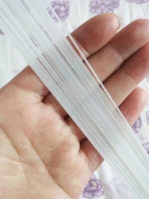  White Clear Fiberglass Stem For Hand Making Pole Fishing Float Making Supplies - Image 1 of 2