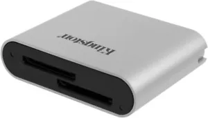Kingston Card reader, USB 3.2, Supported Cards: UHS-II SD cards/Backwards, Gray - Picture 1 of 5