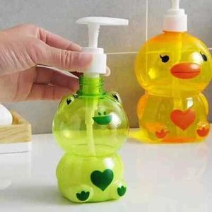 Dispensador de jabón portátil con forma de pato rana 250/500 ml niño lindo animal prensa - Imagen 1 de 26