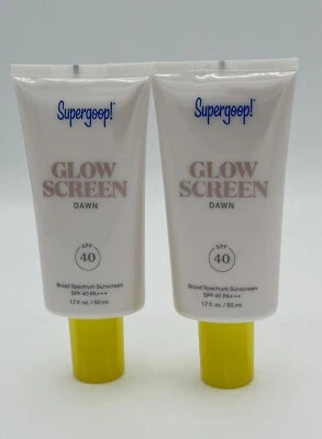 SUPERGOOP Glow Screen SPF 40 (DAWN)1.7 Oz -exp-10/2026 Sealed (2pcs) - Image 1 of 3