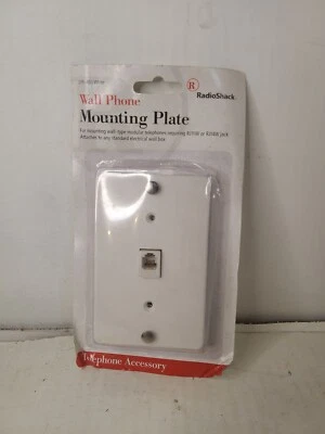 Radioshack 279-403 белый настенный телефон монтажная пластина новый - Изображение 1 из 4