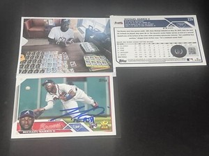 Michael Harris Braves Auto Signed 2023 Topps Rookie RC Beckett Witness 22 ROY -