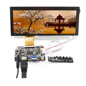 HD VGA AV LCD Controller Platine 8,8 Zoll CLAA088WA01 XN 1280x480 LCD Bildschirm - Bild 1 von 4