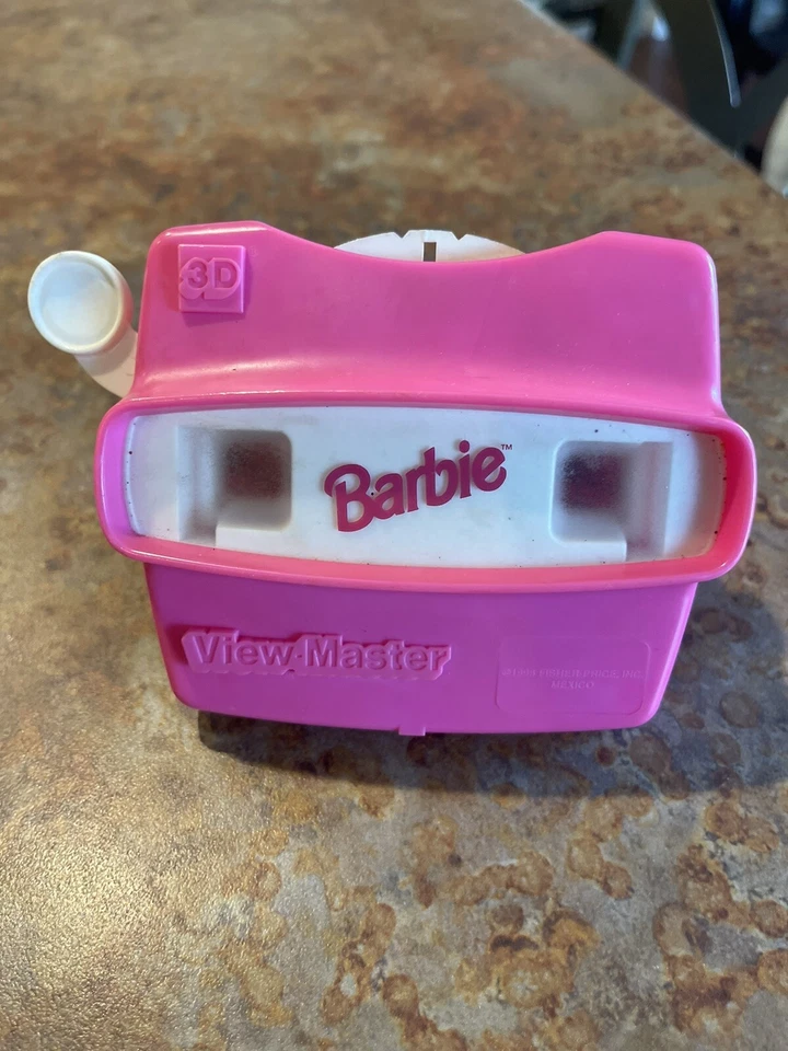 Barbie Viewmaster 1998 vintage 3D rosa - más un carrete - Fisher Price Foto 1 de 4