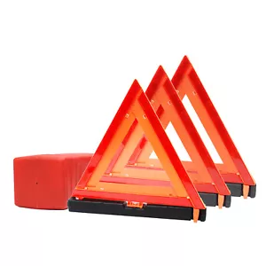 RK Safety Warning Triangle DOT Approved Road Side Emergency Kit (Sets of 3 pcs) - Picture 1 of 6