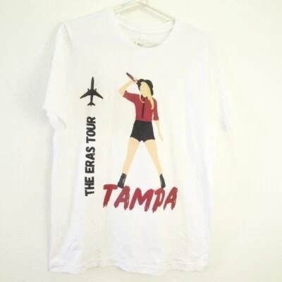 Camiseta para mujer Taylor Swift The Eras Tour Tampa grande blanca manga corta algodón Foto 1 de 4