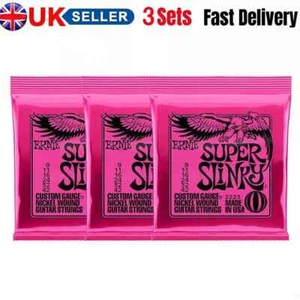 3er-Set Ernie Ball 2223 Super Slinky nickelumwundene Saiten für E-Gitarre 9-42 UK - Bild 1 von 12