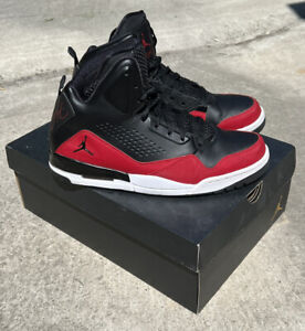 Nike Air Jordan SC-3 Flight Men 10.5 High Top Shoes Basketball Red Black 629877