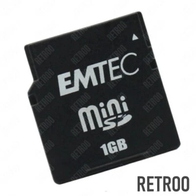 Emtec Mini-SD 1GB Memory Card type-MiniSD for Mobile/Cellular Phones - Image 1 of 2