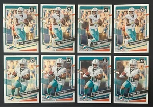Tua Tagovailoa Tyreek Hill 8 Card Lot 2023 Panini Donruss Optic Football Miami - Picture 1 of 2