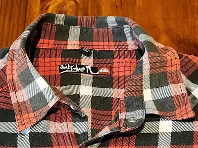 Vintage Y2K Quiksilver Longsleeve Button Up Shirt Medium Australia Surfwear  - Image 1 of 4