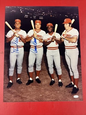 Tony Perez Johnny Bench Signed 16x20 Photo Autographed JSA! (Morgan,Pete Rose) - Image 1 of 4
