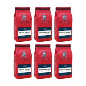 Café chocolate frambuesa molido con sabor Lacas 12 oz 6 unidades - Imagen 1 de 6